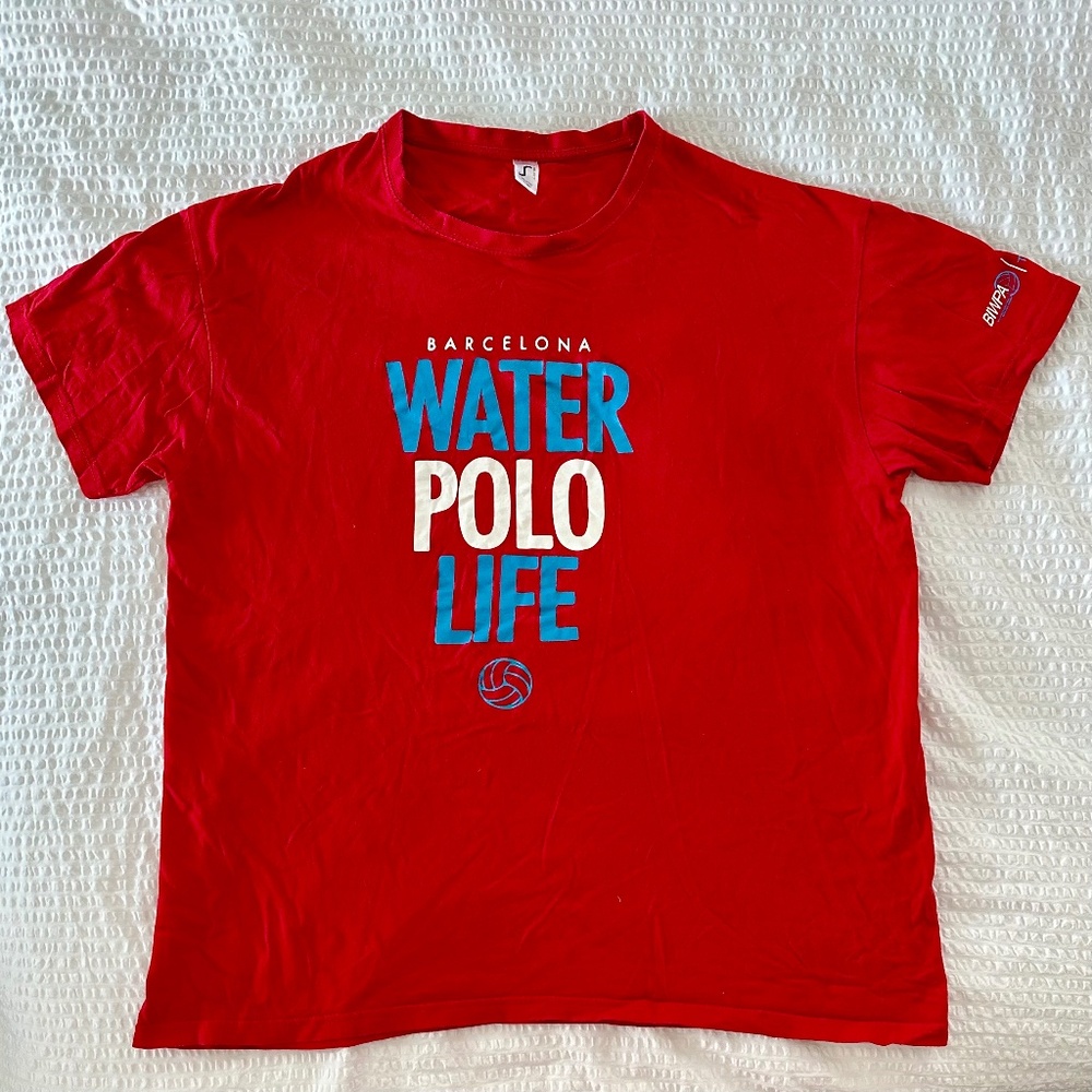 SOL’S BIWPA Barcelona Water Polo Life Graphic Cotton T-Shirt XXL Waterpolo